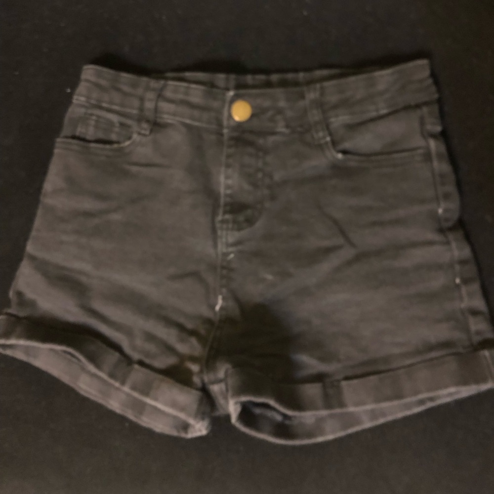 Black high waisted shorts